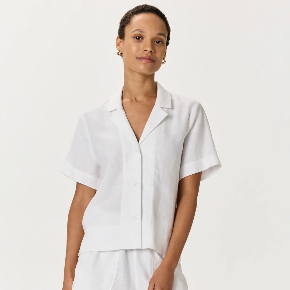 Quince 100% European Linen Short Sleeve Shirt - Picture 2 of 13